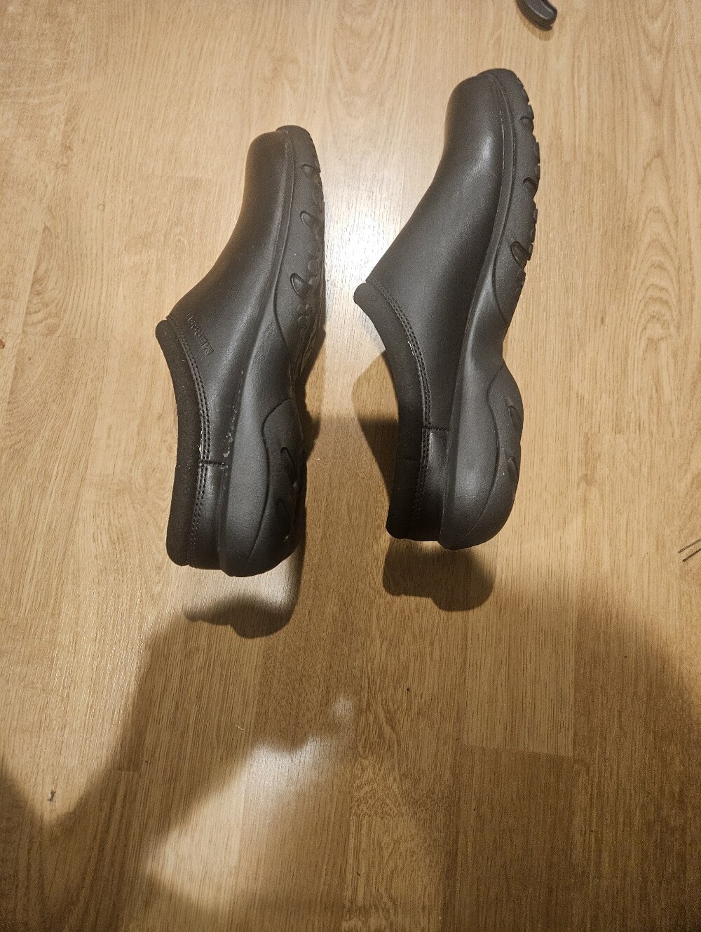 Ladies Black Slip-On Comfort Work Shoe